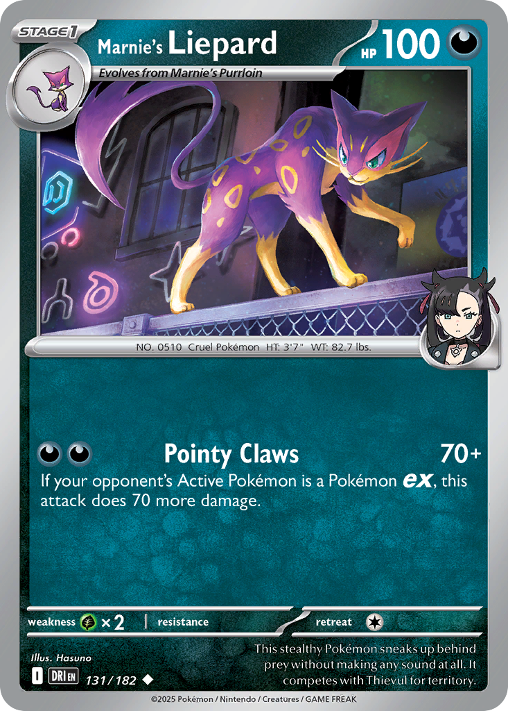 131/182 [DRI] Marnie's Liepard - Uncommon