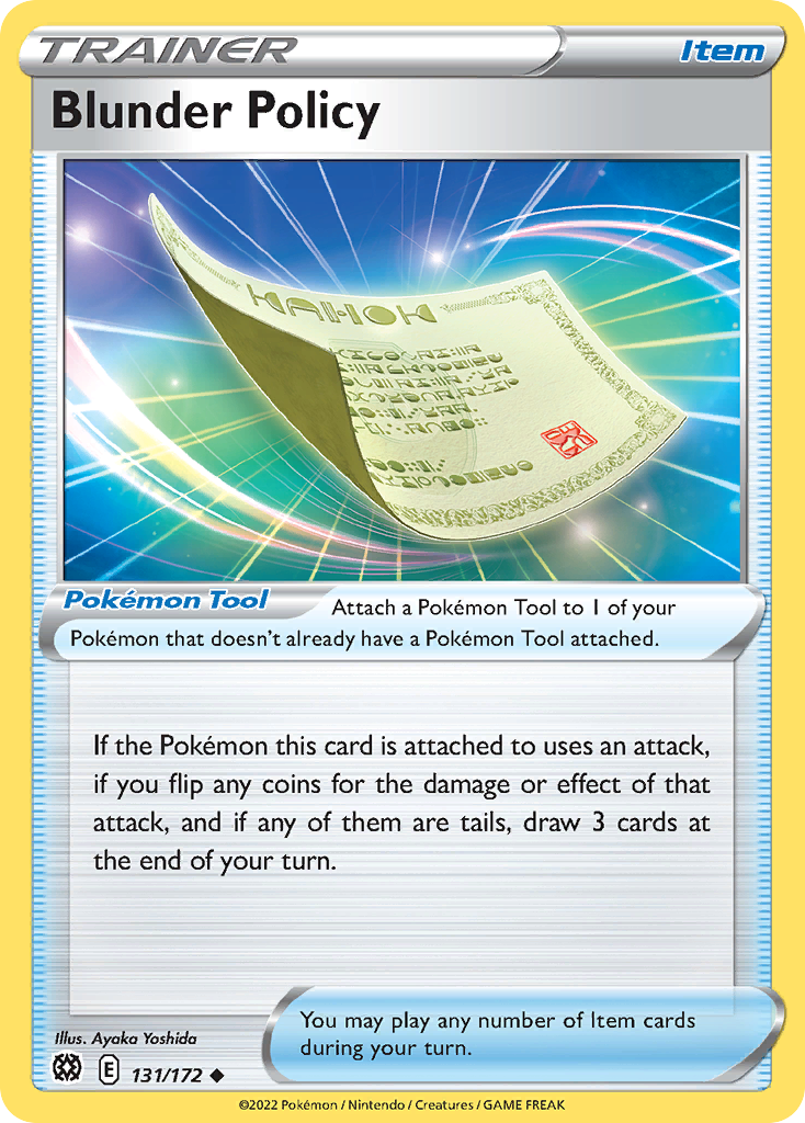 131/172 [BRS] Blunder Policy - Uncommon