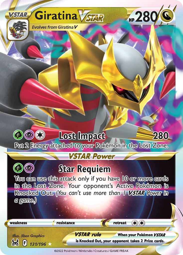 131/196 [LOR] Giratina VSTAR - Rare Holo VSTAR