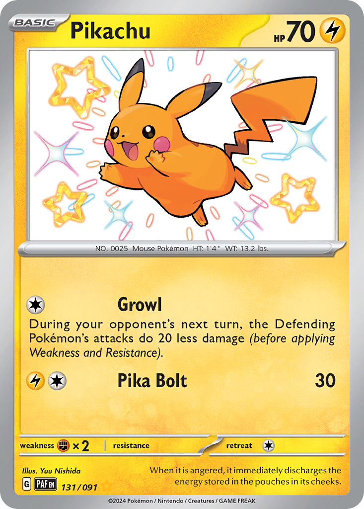 131/91 [SV4PT5] Pikachu - Shiny Rare