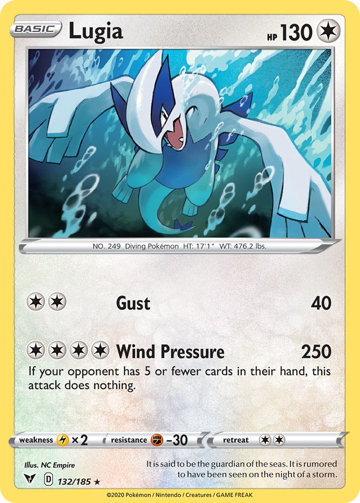 132/185 [VIV] Lugia - Rare Holo