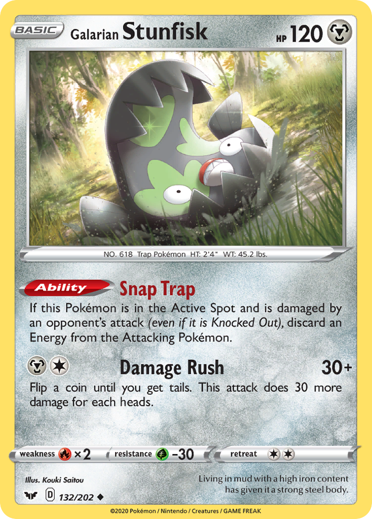 132/202 [SSH] Galarian Stunfisk - Uncommon