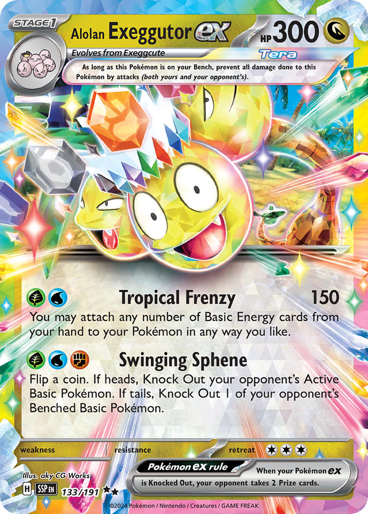 133/191 [SSP] Alolan Exeggutor ex - Double Rare