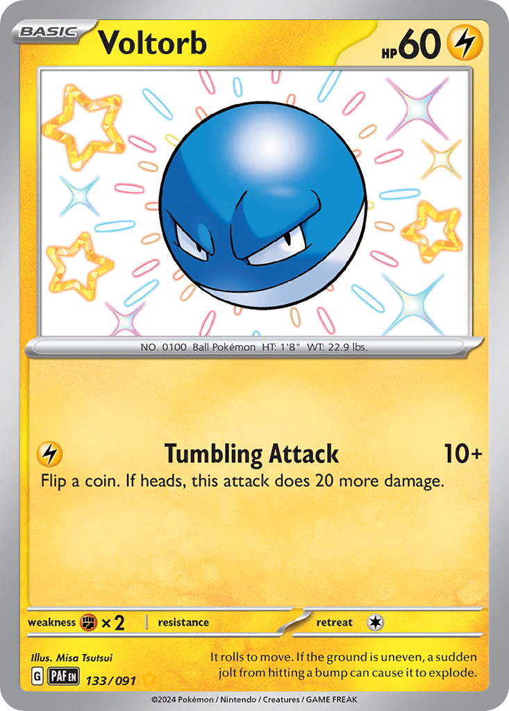 133/91 [SV4PT5] Voltorb - Shiny Rare