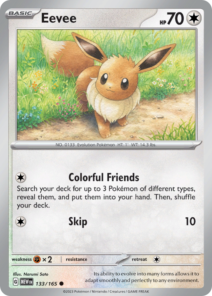 133/165 [SV3PT5] Eevee - Common