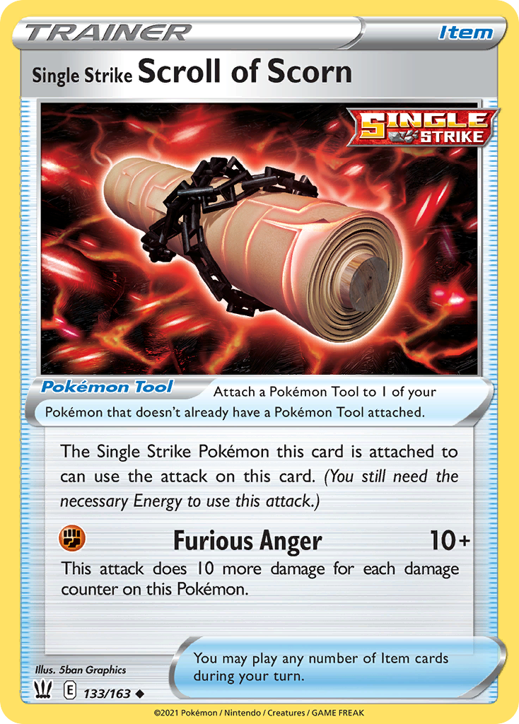 133/163 [BST] Single Strike Scroll of Scorn - Uncommon