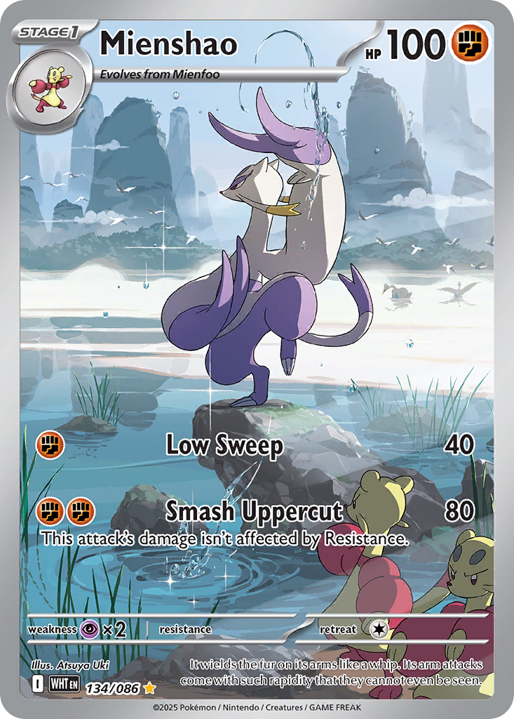 134/86 [WHT] Mienshao - Illustration Rare
