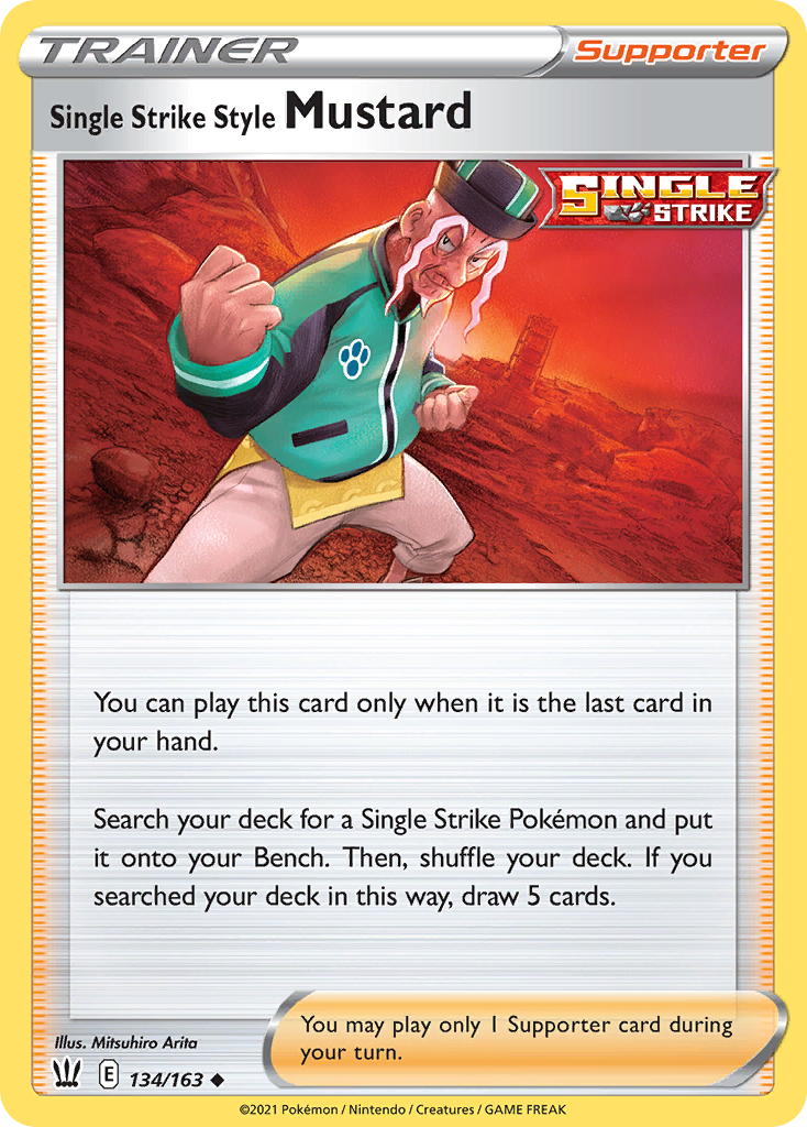 134/163 [BST] Single Strike Style Mustard - Uncommon