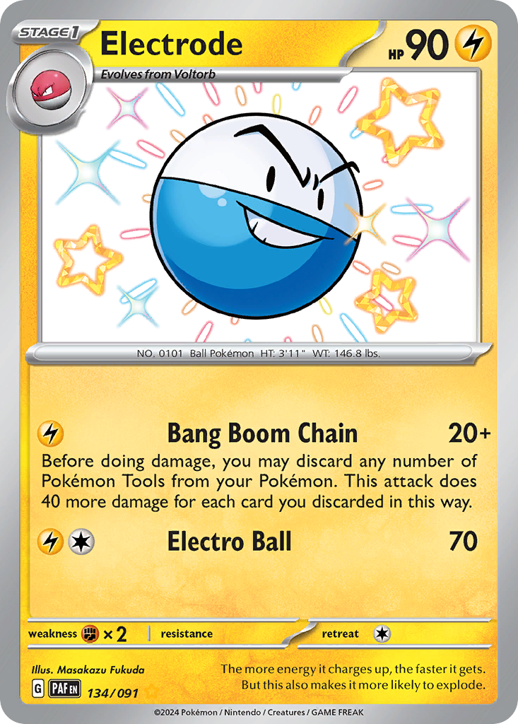 134/91 [SV4PT5] Electrode - Shiny Rare