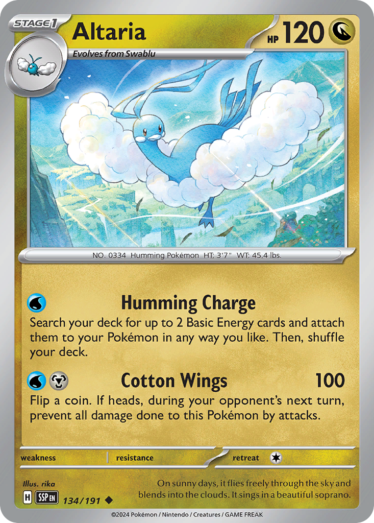 134/191 [SSP] Altaria - Uncommon