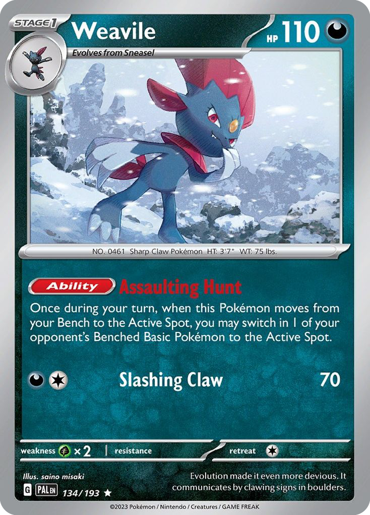 134/193 [SV2] Weavile - Rare