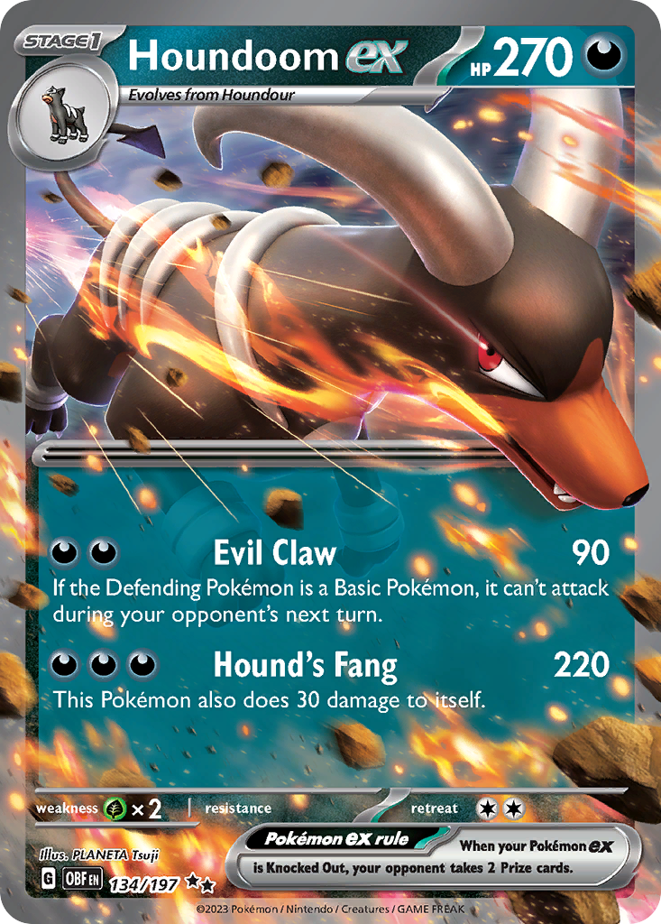 134/197 [SV3] Houndoom ex - Double Rare