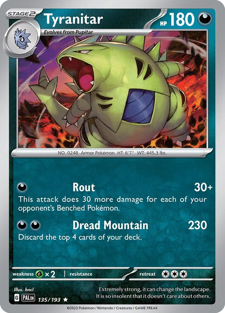 135/193 [SV2] Tyranitar - Rare