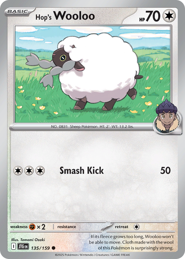 135/159 [JTG] Hop's Wooloo - Common