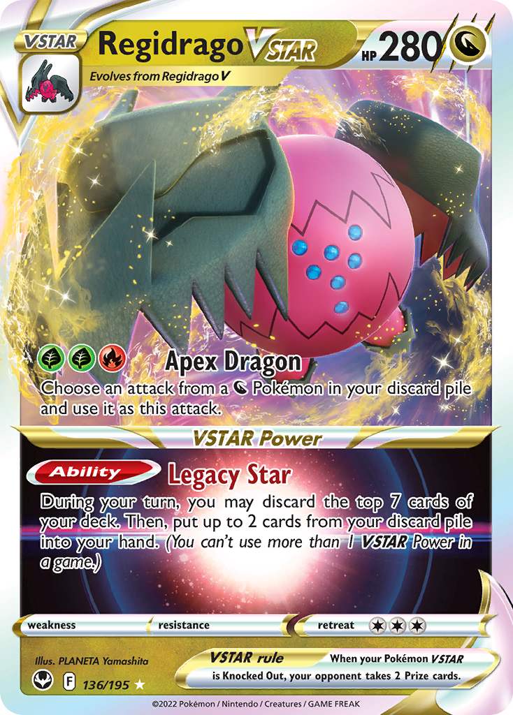 136/195 [SIT] Regidrago VSTAR - Rare Holo VSTAR