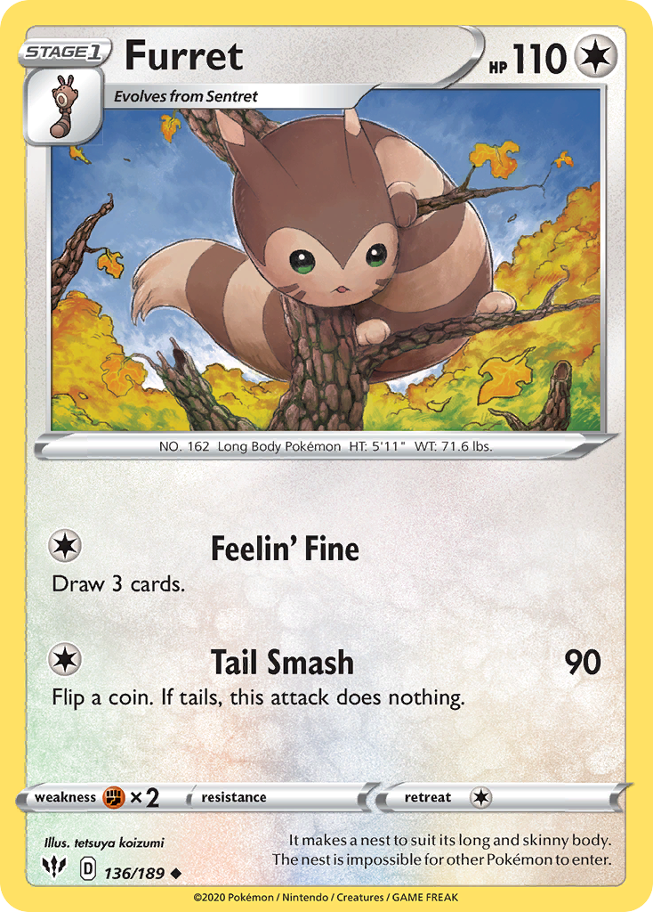 136/189 [DAA] Furret - Uncommon
