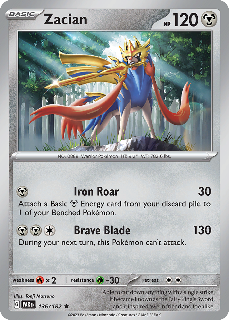 136/182 [SV4] Zacian - Rare