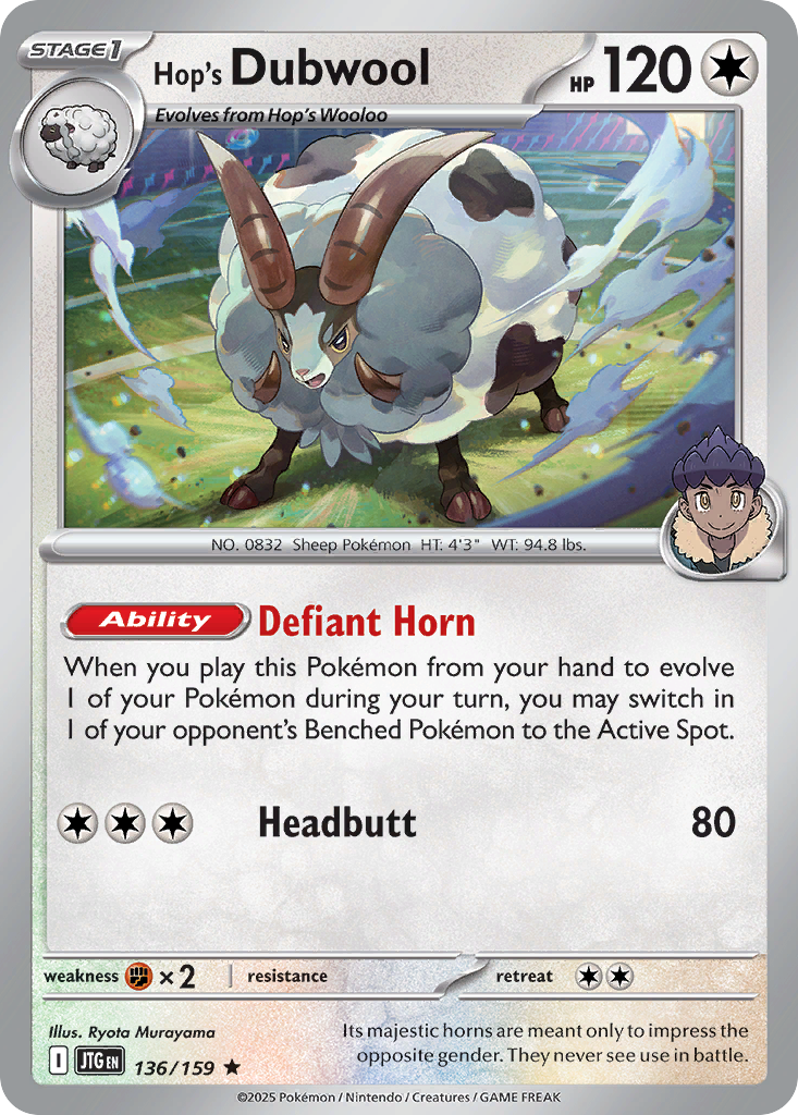 136/159 [JTG] Hop's Dubwool - Rare