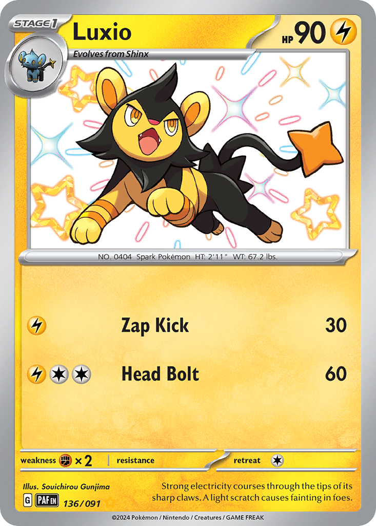 136/91 [SV4PT5] Luxio - Shiny Rare