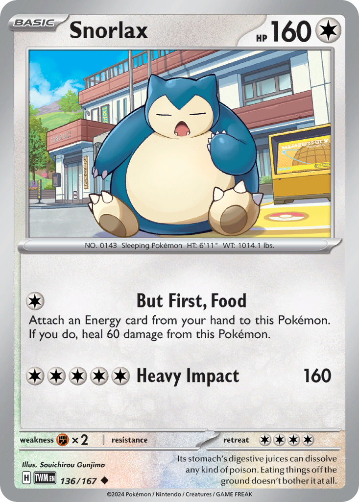 136/167 [TWM] Snorlax - Uncommon