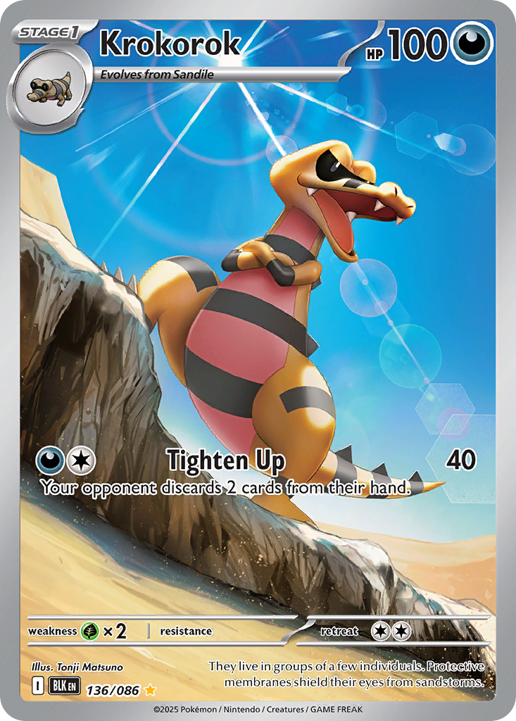 136/86 [BLK] Krokorok - Illustration Rare