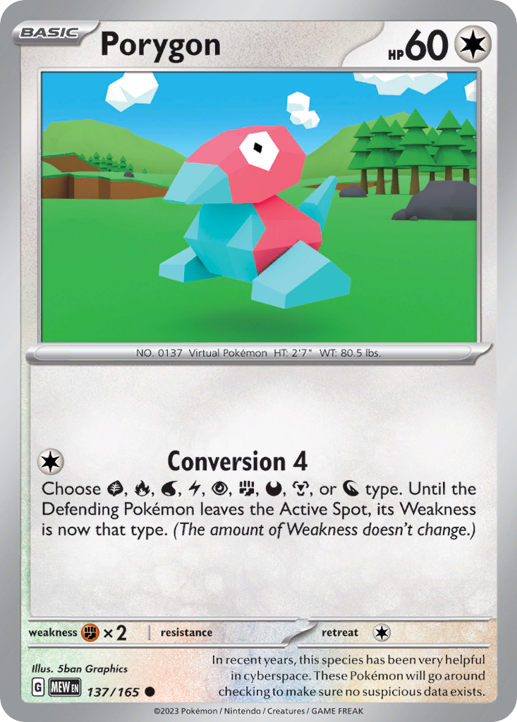 137/165 [SV3PT5] Porygon - Common