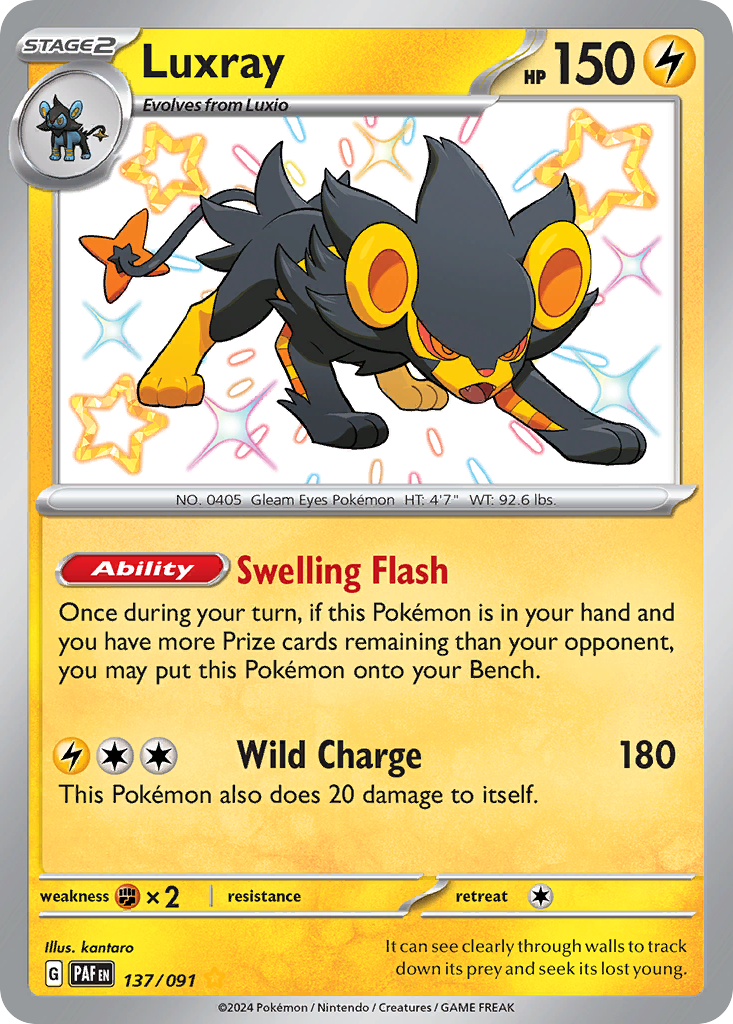 137/91 [SV4PT5] Luxray - Shiny Rare