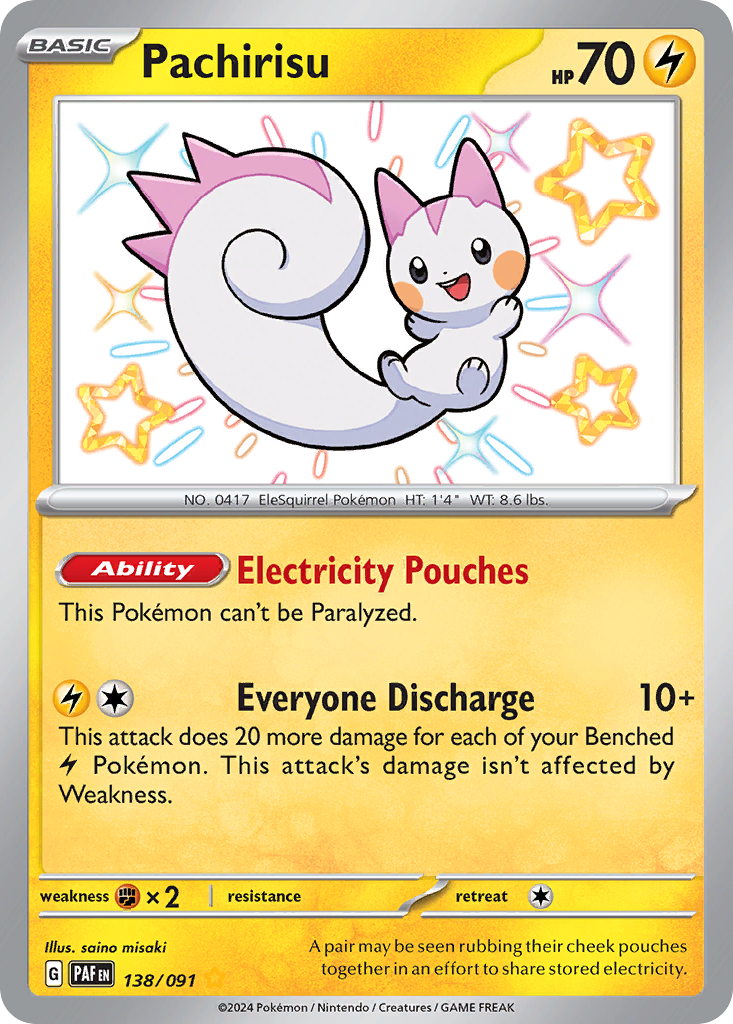 138/91 [SV4PT5] Pachirisu - Shiny Rare