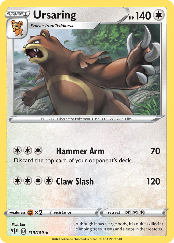 139/189 [DAA] Ursaring - Uncommon