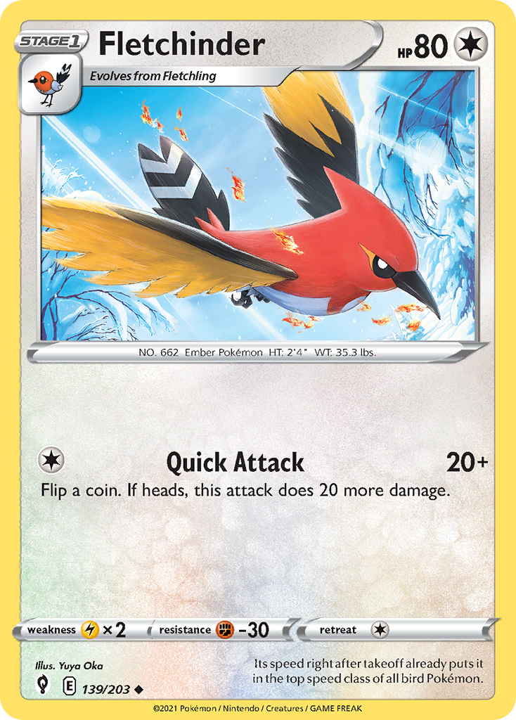 139/203 [EVS] Fletchinder - Uncommon
