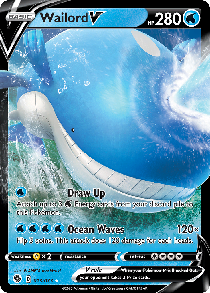 13/73 [CPA] Wailord V - Rare Holo V