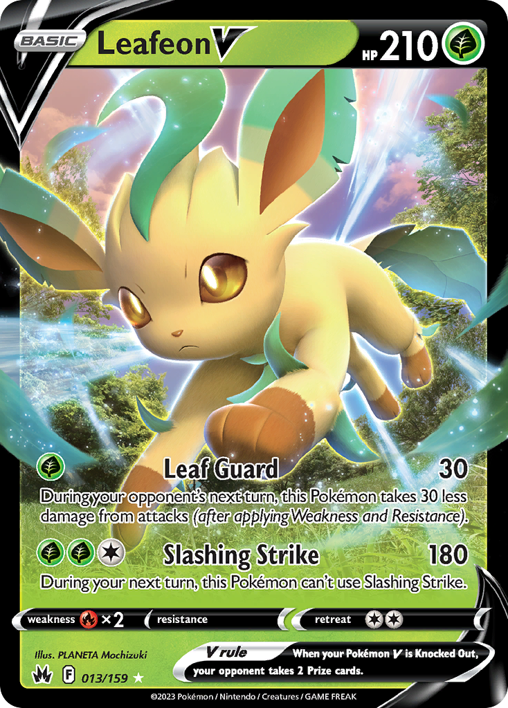 13/159 [CRZ] Leafeon V - Rare Holo V
