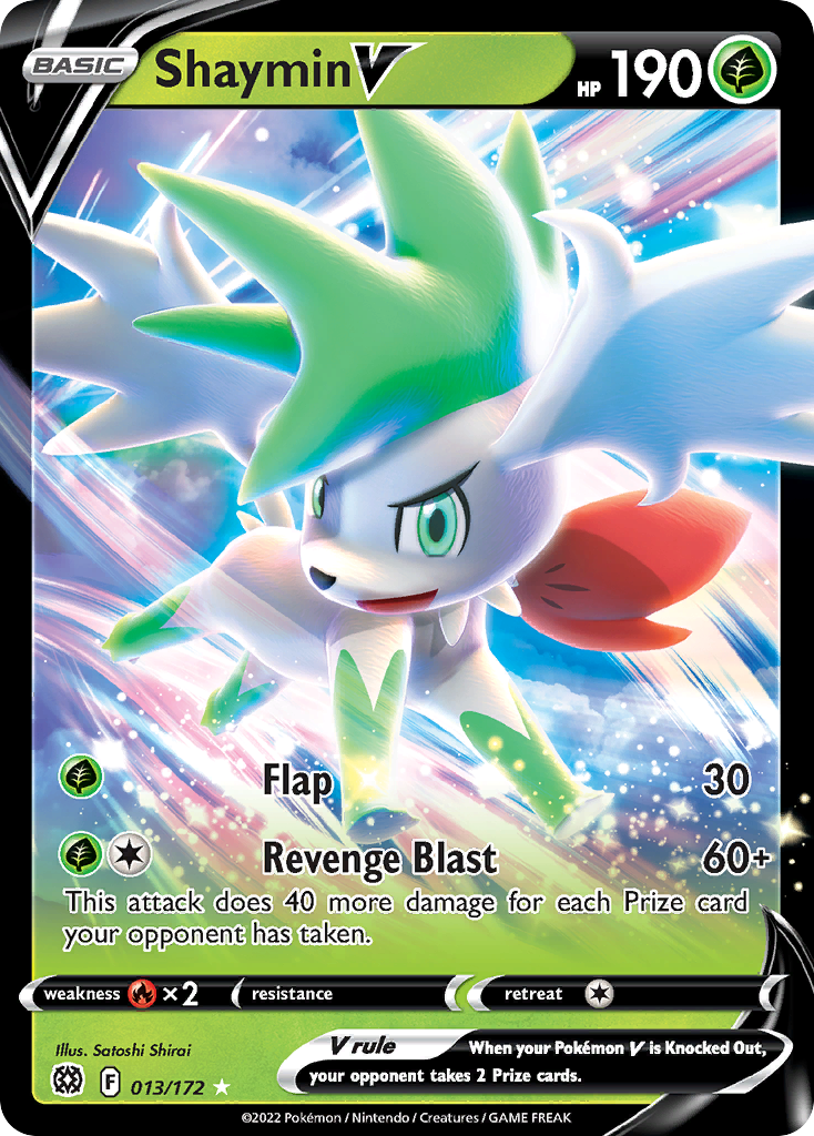 13/172 [BRS] Shaymin V - Rare Holo V