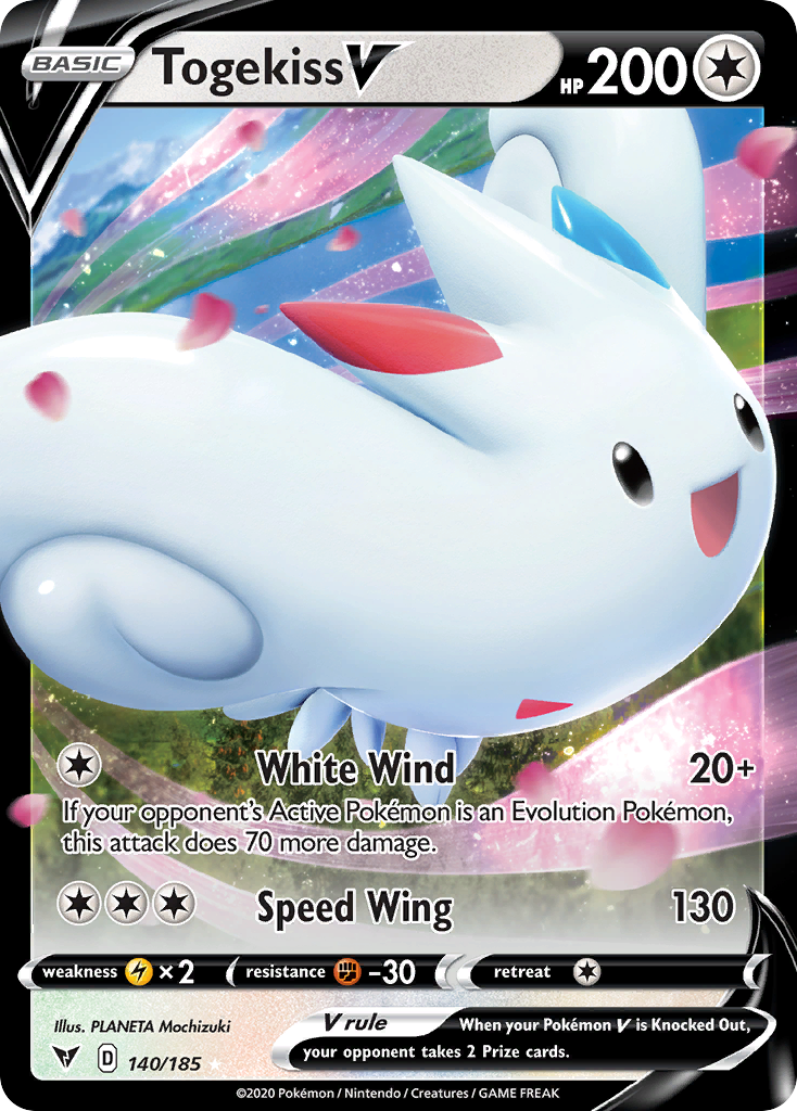 140/185 [VIV] Togekiss V - Rare Holo V