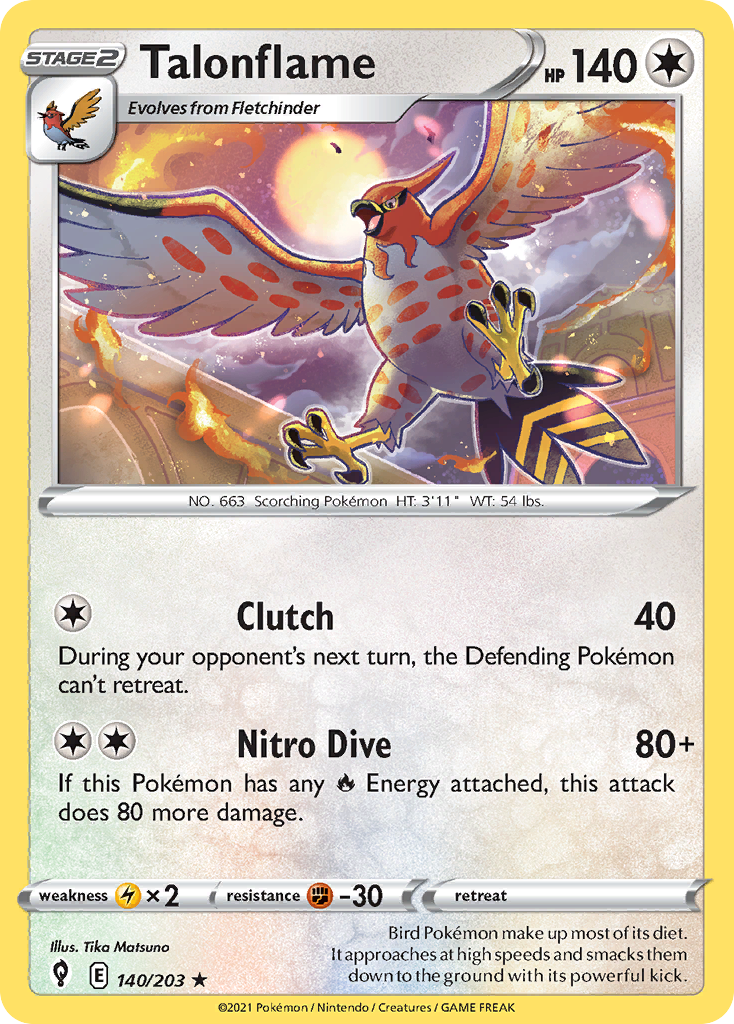 140/203 [EVS] Talonflame - Rare
