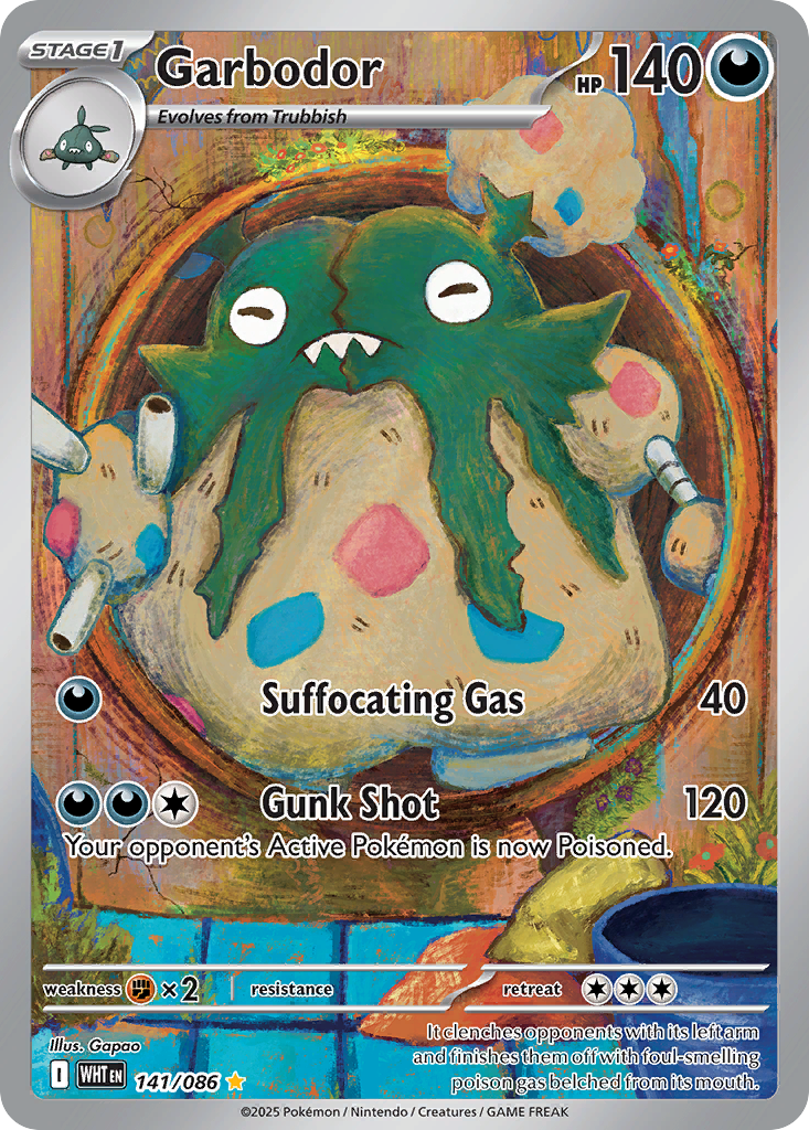 141/86 [WHT] Garbodor - Illustration Rare