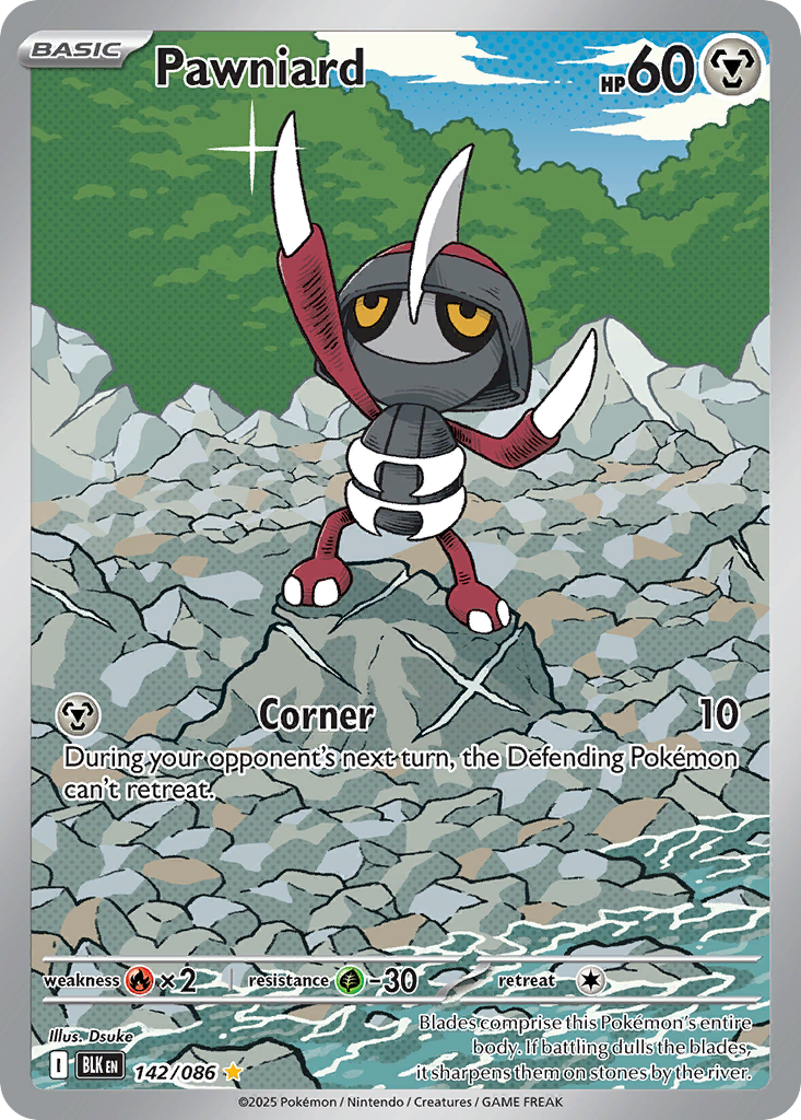 142/86 [BLK] Pawniard - Illustration Rare