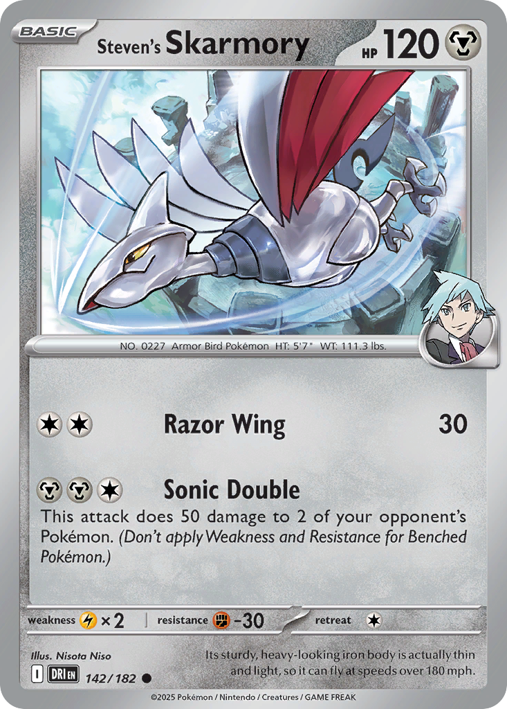 142/182 [DRI] Steven's Skarmory - Common