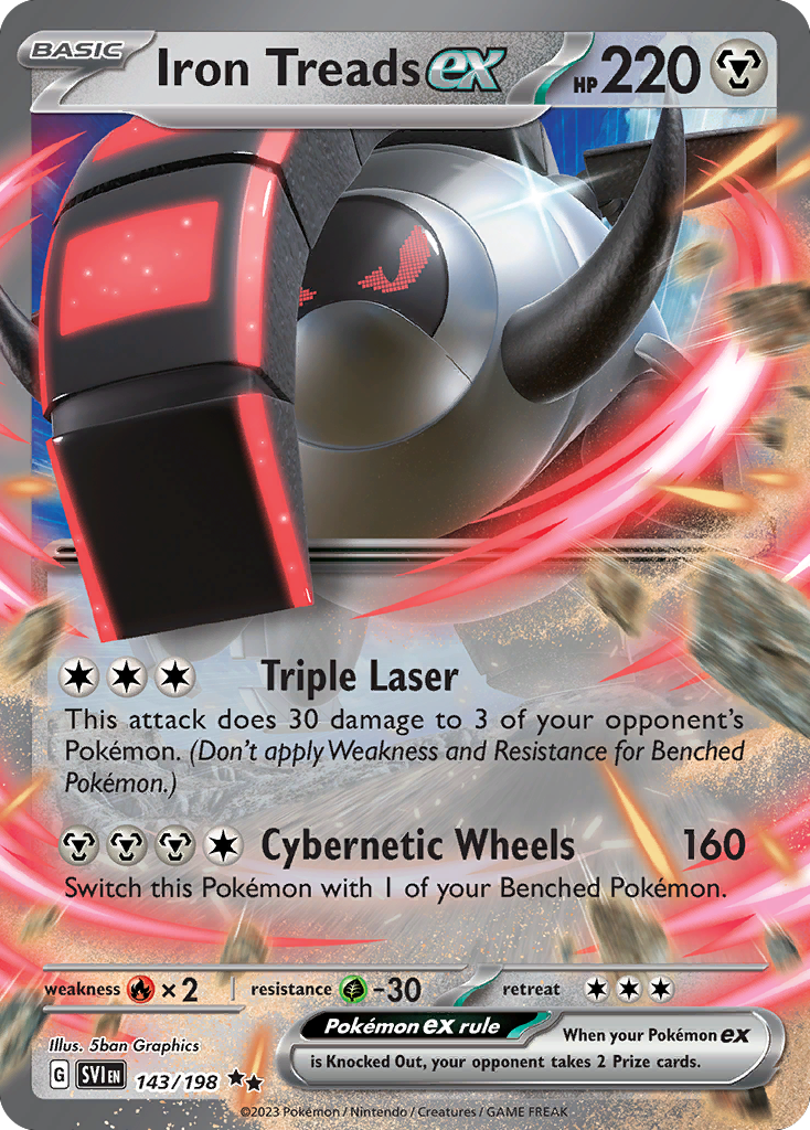143/198 [SV1] Iron Treads ex - Double Rare