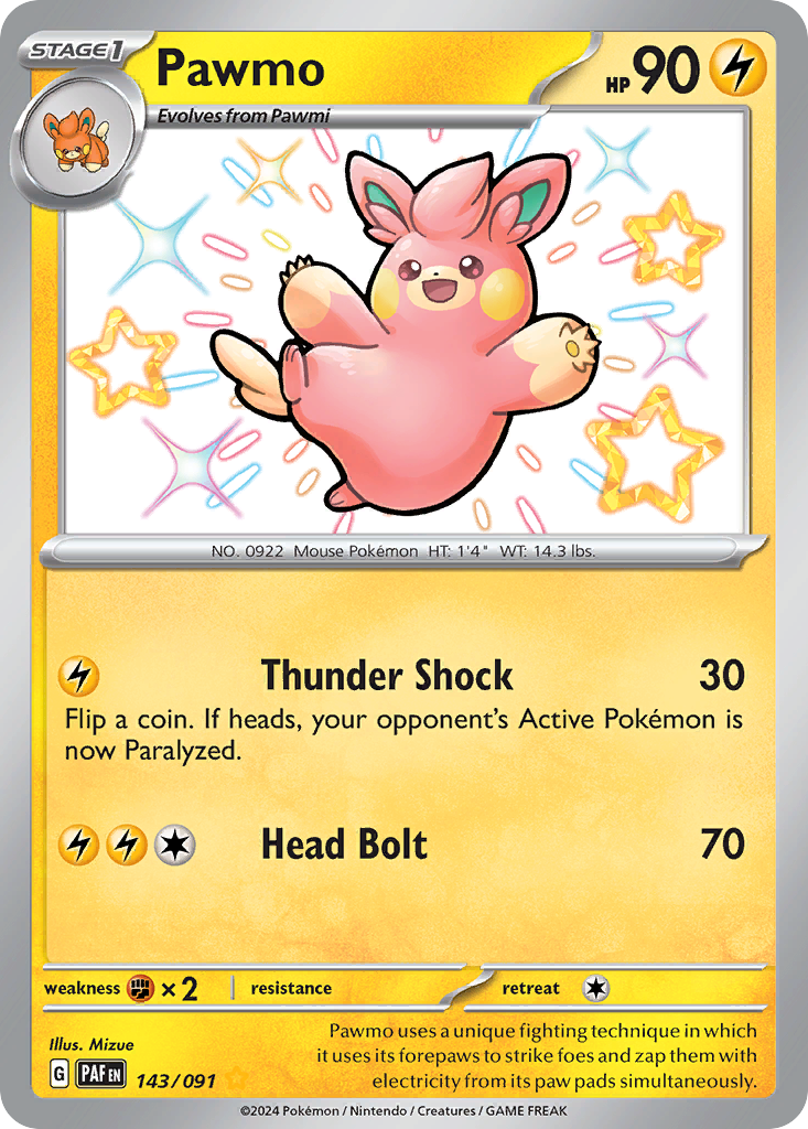 143/91 [SV4PT5] Pawmo - Shiny Rare