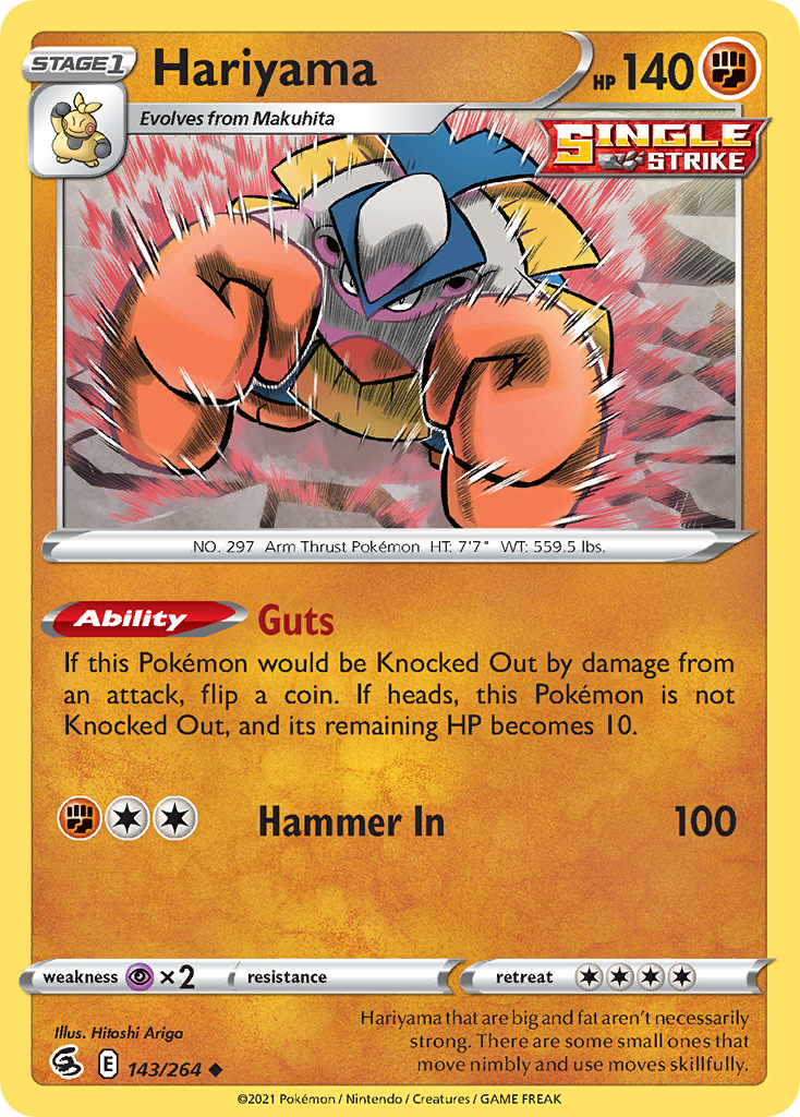 143/264 [FST] Hariyama - Uncommon