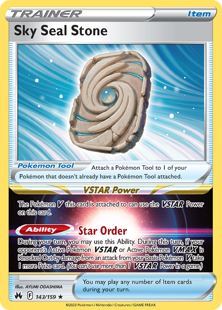 143/159 [CRZ] Sky Seal Stone - Rare Holo
