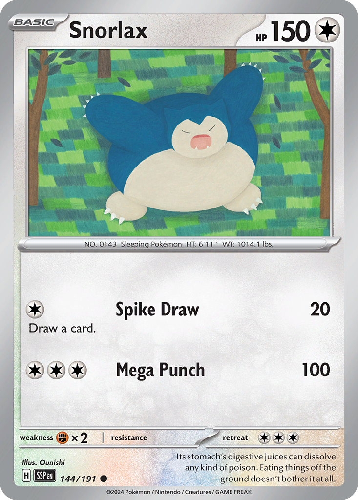 144/191 [SSP] Snorlax - Common