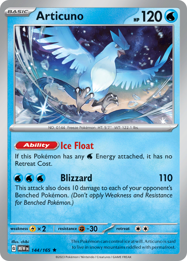 144/165 [SV3PT5] Articuno - Rare