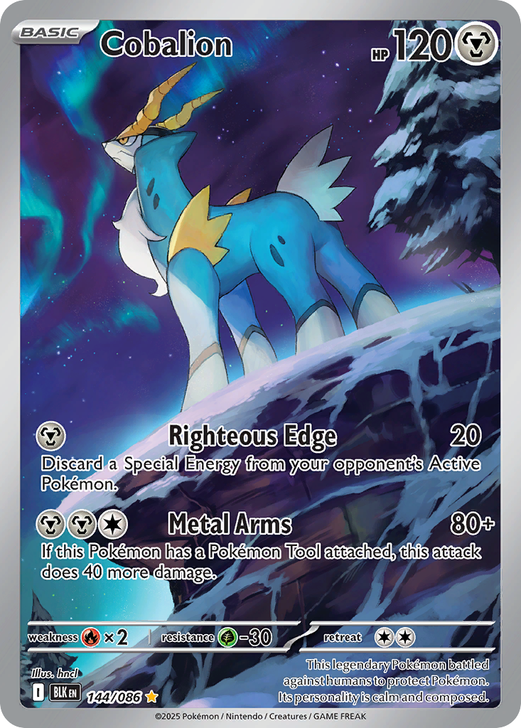 144/86 [BLK] Cobalion - Illustration Rare
