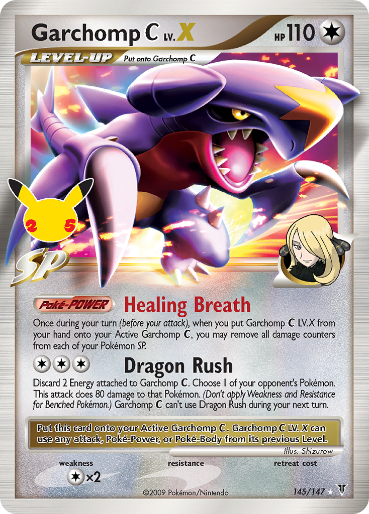145/25 [CEL] Garchomp C LV.X - Classic Collection