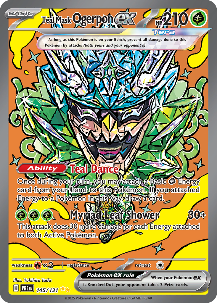 145/131 [PRE] Teal Mask Ogerpon ex - Special Illustration Rare