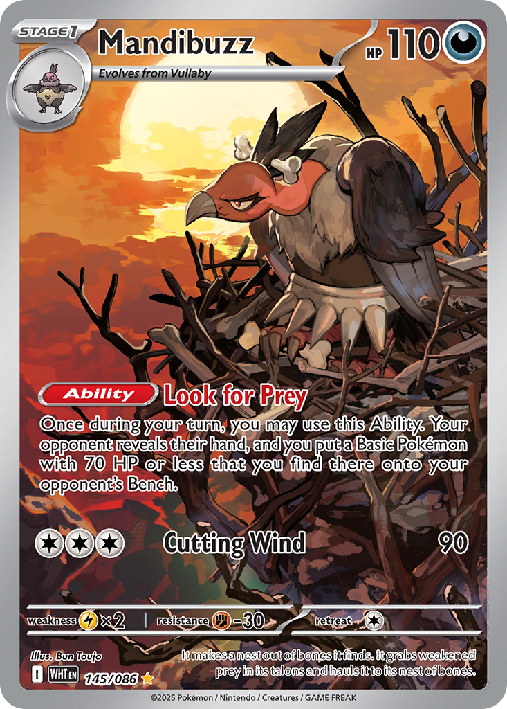 145/86 [WHT] Mandibuzz - Illustration Rare