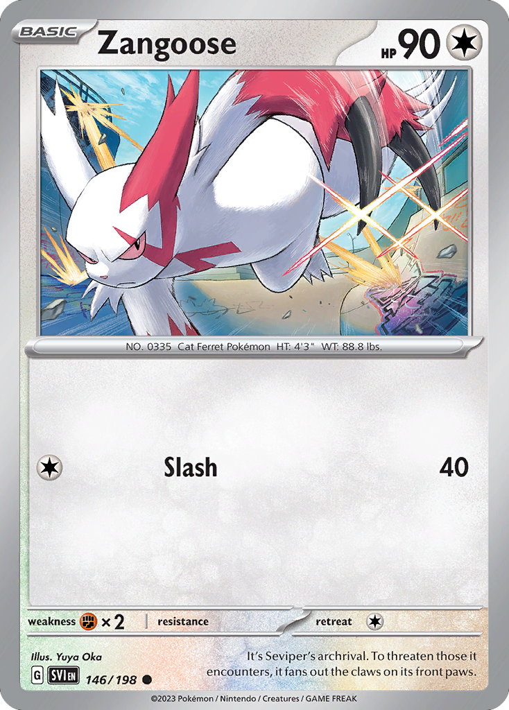 146/198 [SV1] Zangoose - Common