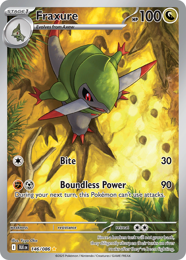 146/86 [BLK] Fraxure - Illustration Rare